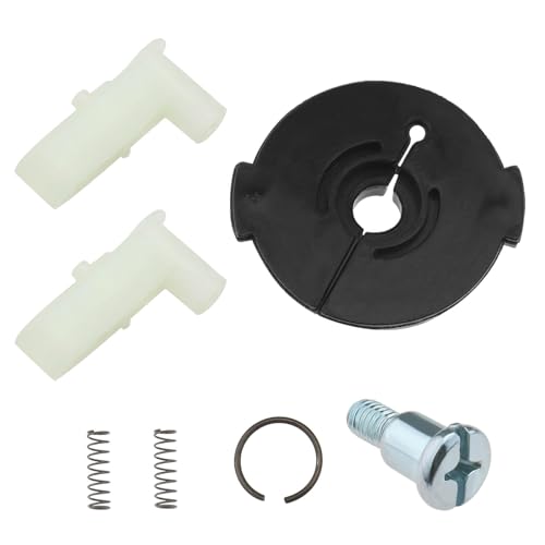 eMagTech 7-teiliges Rückstoßstarter-Klammer-Set, kompatibel mit B&S 5HP und 6HP Modellen 281503 281505 692299 492333 mit Federringhaltern, Reibplatte von eMagTech