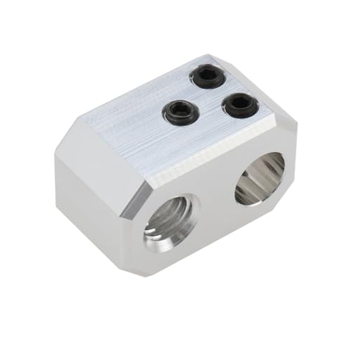 eMagTech Heizblock für 3D-Drucker Vernickelter Hochtemperatur-Heizblock aus Kupferlegierung mit M3-Flachkopfschrauben Kompatibel mit Prusa I3 MK4 MK3.9 XL von eMagTech