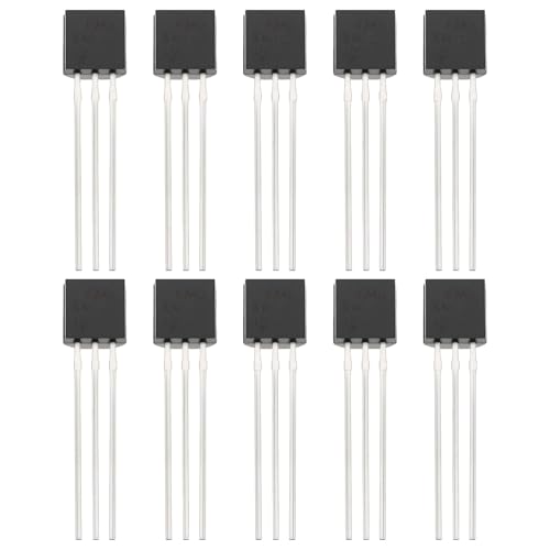eMagTech LM35DZ Temperatursensor IC Erfassung TO-92 für elektronische Gerätetemperaturregelung, 10 Stück von eMagTech