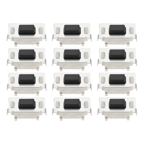 eMagTech SMD-Miniatur-Tastenschalter SPST-NO TACT 3 x 6 x 3,5 mm für Leiterplatte, 50 Stück eMagTech SMD-Miniatur-Tastenschalter SPST-NO TACT 3 x 6 x 3,5 mm für Leiterplatte, 50 Stück von eMagTech