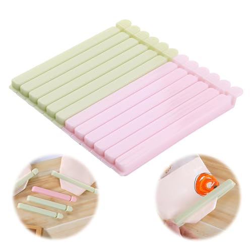 12 Stück Set, 15.4 cm Verschlussclips Groß Tütenclips Beutelverschlussclips Verschlussklammern,Vielseitige Taschenclips für Lebensmittel, Nackbeutel, Kartoffelchipstüten, Müslibeutel Usw. von eModwey