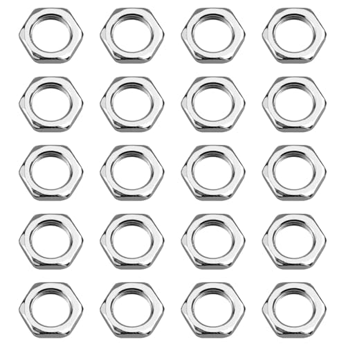20x Sechskantmutter M10x1 SW12 H.3mm ISO-Feingewinde DIN 13-5 verzinkt, Schlüsselmutter Gewindemutter für Präzisionsverbindungen in Industrie und Handwerk von eModwey