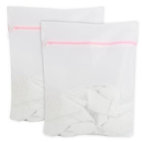 2er Set Wäschenetz für Waschmaschine, Premium Wäschebeutel 50 x 60 cm, Waschnetz mit Verstecktem Reißverschluss, Schutz vor Verformung und Falten, Wäschenetz für Waschmaschine,Wäschesack von eModwey