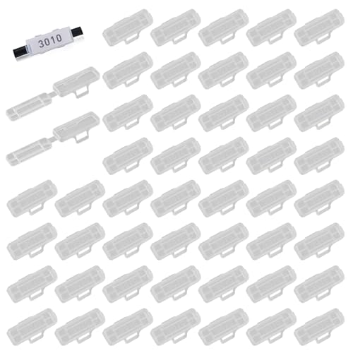 50 Stücke Transparent Kabeletiketten Erkennungsbox, Wiederverwendbare Kabelmarkierer, Wasserdicht und Staubdicht, für Haushaltsgeräte und Büro, 10x31 mm 50 Stücke Transparent Kabeletiketten Erkennungsbox, Wiederverwendbare Kabelmarkierer, Wasserdicht und Staubdicht, für Haushaltsgeräte und Büro, 10x31 mm von eModwey