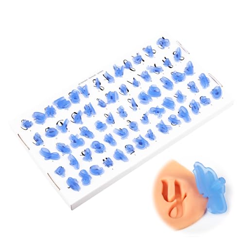 66-teiliges Fondant Ausstecher Buchstaben Kuchenfondant Druckform - Kleine Backen Ausstechform Wiederverwendbare Kuchen Dekorationswerkzeuge, Tortendekoration, Backzubehör (Blau) von eModwey