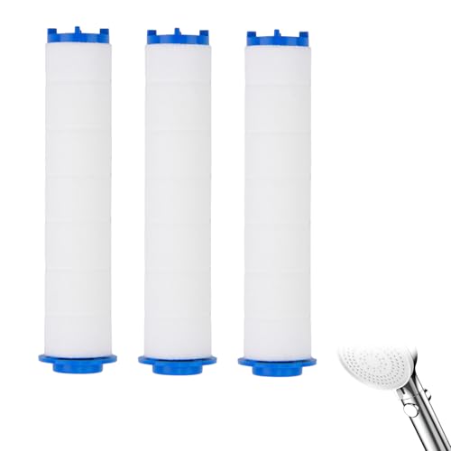 Duschkopf Ersatz-Filter | 2 in 1 PP-Baumwoll-Filter für gereinigtes & weicheres Wasser | Effektive Entfernung von Kalk und Chlor für eine gesündere Haut und glänzendes Haar | Einfache Installation von eModwey