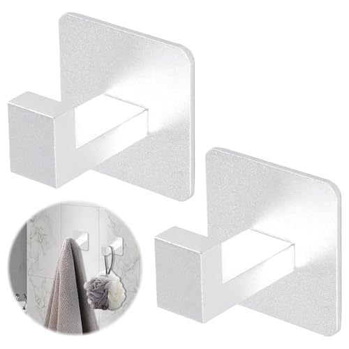 eModwey 2er Set, Handtuchhaken Selbstklebend Ohne Bohren, Edelstahl Rostfrei Wandhaken Handtuchhaken für Küche, Bad und Schlafzimmer, Elegantes Chrom-Finish eModwey 2er Set, Handtuchhaken Selbstklebend Ohne Bohren, Edelstahl Rostfrei Wandhaken Handtuchhaken für Küche, Bad und Schlafzimmer, Elegantes Chrom-Finish von eModwey