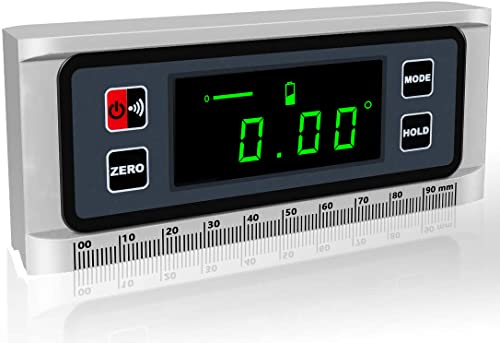 eOUTIL Digitaler LED Winkelmesser Aluminium Neigungsmesser Winkelsucher mit V-Nut-Magnetfuß, Wasserdicht Bevel Box Wasserwaage Automobile Holzbearbeitung Gebäude Bohrmaschinen Mauerwerk eOUTIL Digitaler LED Winkelmesser Aluminium Neigungsmesser Winkelsucher mit V-Nut-Magnetfuß, Wasserdicht Bevel Box Wasserwaage Automobile Holzbearbeitung Gebäude Bohrmaschinen Mauerwerk von eOUTIL