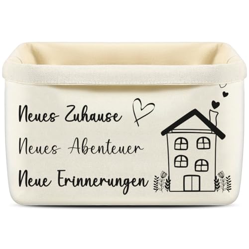 ePicsoa Brotkorb - Neues Zuhause, Neues Abenteuer, Neue Erinnerungen - Geschenke zum Einzug Ins Neue Haus Brotkorb Stoff Einzugsgeschenk Brötchenkorb Geschenke für das neue Zuhause von ePicsoa