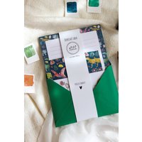 Briefpapier Set | Illustrierte Brief-Set - Dinosaurier Briefpapier, Umschläge, Aufkleber, Postkarten von ePipi