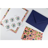 Briefpapier Set | Illustriertes Briefset - Waldbeeren Briefpapier, Umschläge, Aufkleber, Postkarten von ePipi
