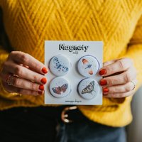 Set Magnete Mit Schmetterlingen | Niedliche Kühlschrankmagnete Aus 4 Magneten Original von ePipi