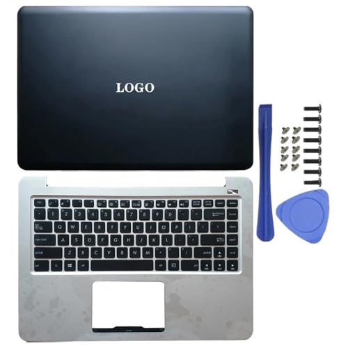 ErsatzlCD -Rückzugabdeckung vordere Lünette Scharniere Abdeckung Palmrest Bottom Case kompatibel mit K401 A401L K401L K401U K401LB V405L Laptop -Teile(AC Cover) von eRgDFS