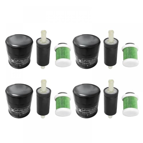 Filterset kompatibel mit den Modellen 5GH-13440-60-00 6C5-24251-01-00 6D8-WS24A-00-00 Kompatibel mit F40A F50 T50 F60 T60 F70 F90 F115(4 SSET) von eRgDFS