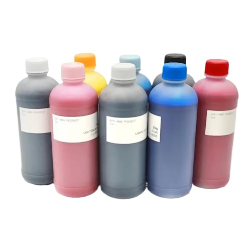 Kompatibel mit P9000 P7910 P9910 P7900 P9900 P7890 P9890 P7908 P9908 P9910 PLANDTER 500 ml PK C M Y LM LK 4910 Pigmenttinte(Matte Black) von eRgDFS