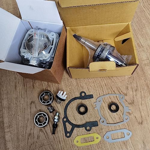 Kurbelwellen- und Zylinder -Set -Reparatur -Kit -Ersatzteile kompatibel mit S TS410 TS420 Cut Off Saw(WITH OIL SEAL GASKET) von eRgDFS