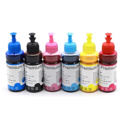 eRgDFS 100 ml Sublimation Tinte kompatibel mit WF-2630 WF-2750 WF-2760 WF-2850 WF-2860 WF-3520 WF-3540 Drucker Farbwärmeübertragung(1set) von eRgDFS