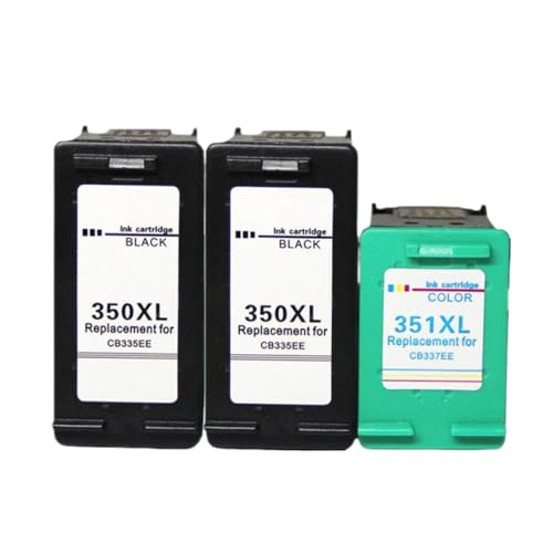 eRgDFS Kompatibel mit 350xL 351XL Tintenpatronenersatz 350 351 Serien -Drucker D4200 C4480 C4580 C4380 C4400 C5280 C5200 C5240(2 BK 1 Color) von eRgDFS