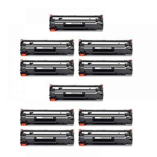 eRgDFS Kompatibel mit 435A CB435A Tonerträger Ersatz P1002 P1003 P1004 P1005 P1006 P1009 Drucker Schwarz mit Chip(10pcs-Black) von eRgDFS
