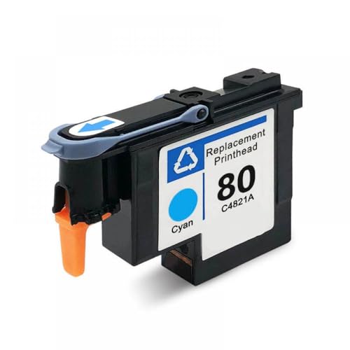 eRgDFS Kompatibel mit 80 Printhead C4820A C4821A C4822A C4823A DesignJet 1050 1055 1055 cm 1050c Plus Drucker(1PCS Cyan) von eRgDFS