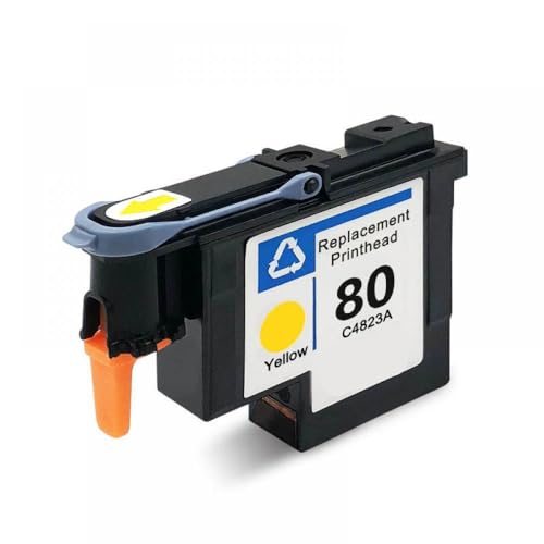 eRgDFS Kompatibel mit 80 Printhead C4820A C4821A C4822A C4823A DesignJet 1050 1055 1055 cm 1050c Plus Drucker(1PCS Yellow) von eRgDFS
