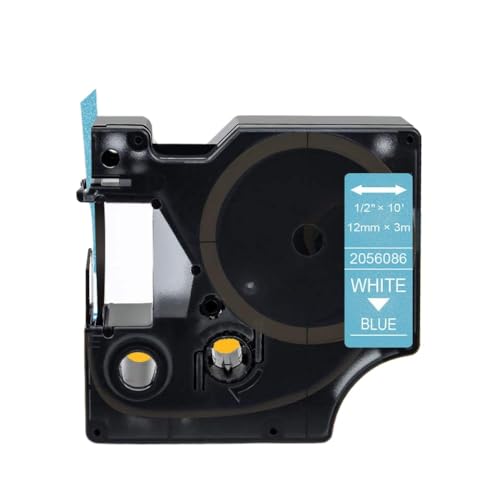 eRgDFS Kompatibel mit Etiketten 45013 12 mm x 7m Kompatibel mit D1 -Label -Druckermodelle 45010 45015 45018 45024 45023 Geeigneter Labelmanager 160 280 210d(Blue Glitter) von eRgDFS
