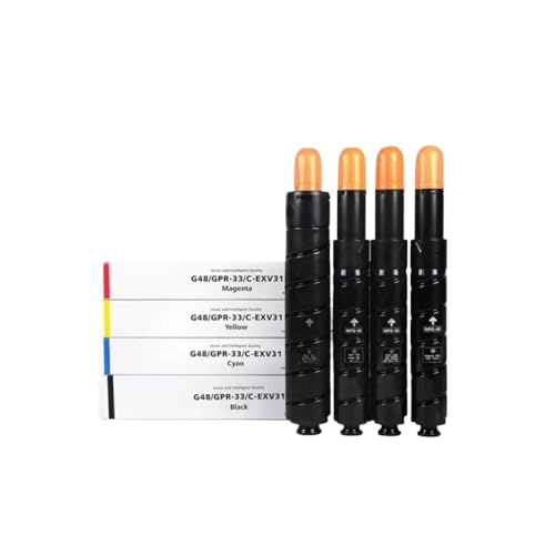 eRgDFS Kompatibel mit NPG48 GPR33 C-EXV31 Tonerpatronen Kompatibel mit IR C7055 C7065 C7260 C7270 CMYK von eRgDFS