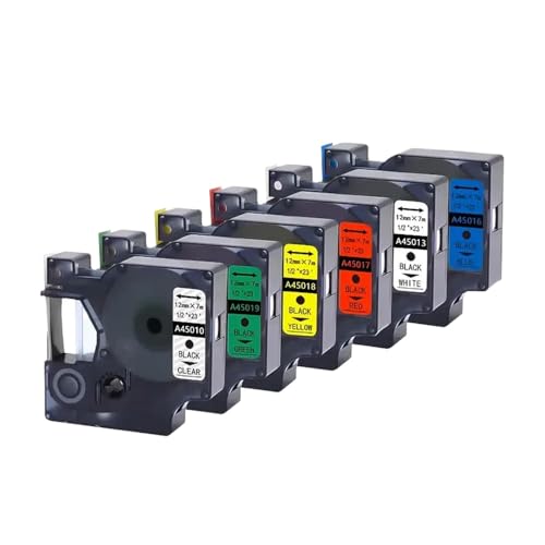 eRgDFS Kompatibel mit PNP280 LMPC16596 LD450D ​​LM500 LM160 LM280 PL200 LM150 LM450 LM210D IP150 IP350 LD420P Pro5 H0 5 H12 F16 Label Aufkleber(6color 1set) von eRgDFS