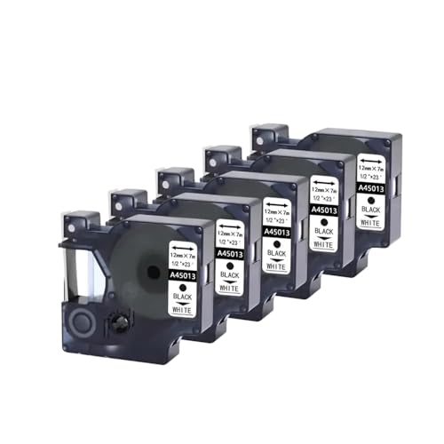 eRgDFS Kompatibel mit PNP280 LMPC16596 LD450D ​​LM500 LM160 LM280 PL200 LM150 LM450 LM210D IP150 IP350 LD420P Pro5 H0 5 H12 F16 Label Aufkleber(Black on White-5pcs) von eRgDFS