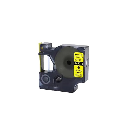 eRgDFS Kompatibel mit PNP280 LMPC16596 LD450D ​​LM500 LM160 LM280 PL200 LM150 LM450 LM210D IP150 IP350 LD420P Pro5 H0 5 H12 F16 Label Aufkleber(Black on yellow-1pcs) von eRgDFS