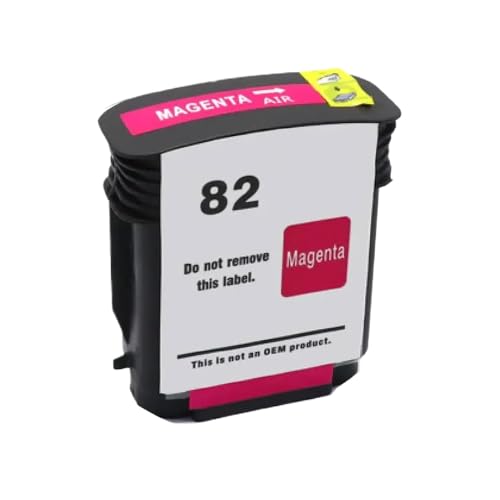 eRgDFS Kompatibel mit Tintenpatrone 82 CH565A DesignJet 111 510 800 800Ps 815 820 Drucker(M 1PCS) von eRgDFS