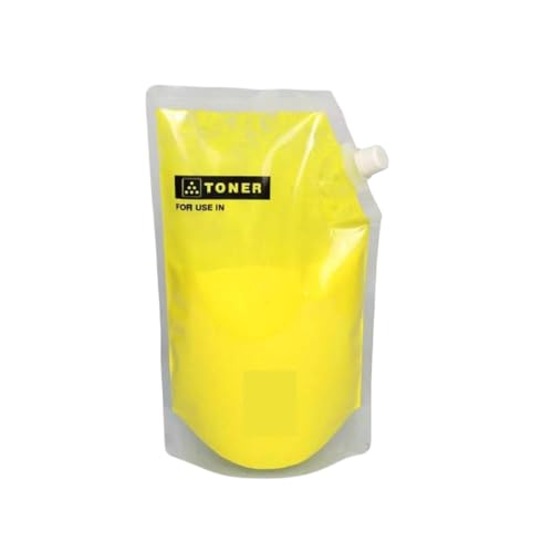 eRgDFS Kompatibel mit Tonerpulver Nachfüllung C654 C754 1 kg Bag Copier Toner(Y) von eRgDFS