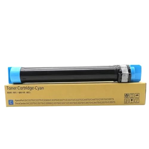 eRgDFS Kompatibel mit WC7525 Tonerpatronen C3370 C3371 C3373 C3375 C4470 C4475 C5570 C5575 Drucker(006R01520-C) von eRgDFS