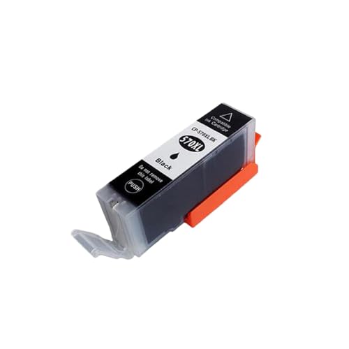eRgDFS Kompatibel mit X4 Black Ink Patrone Ersatz PGI570 PGI-570 PGI570 XL MG7750 MG7751 MG6850 MG7752 MG7753 Drucker(1 Black) von eRgDFS