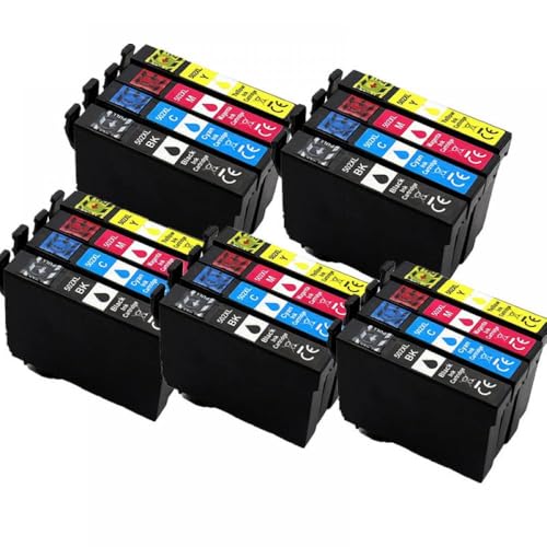 eRgDFS Kompatibel mit XP 5100 XP 5105 WF 2860 WF 2865 Drucker T502XL Tintenpatronen mit Chip(5SET) von eRgDFS