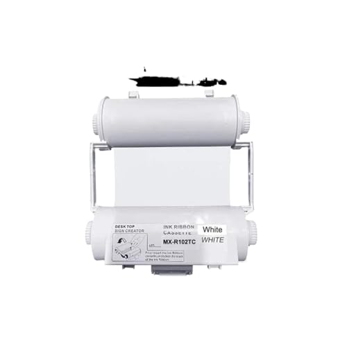 eRgDFS Kompatibel mit thermischen Übertragungsbandkennzeichnungen Drucker CPM-100HC 100G3C 100G5C 100HG3C 100HIII PM-100A 100HG Bepop und SL-R102T(R102T No Chip White) von eRgDFS