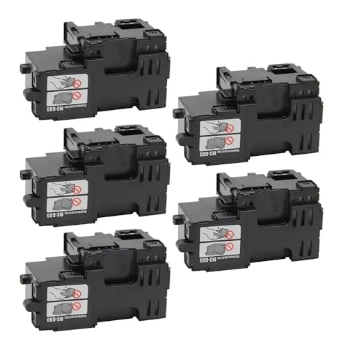 eRgDFS Kompatibilität mit GX3010 GX4010 GX3020 GX4020 GX4030 GX3040 4040 3050 GK4050 GX3060 4060 Druckermodelle MC-G03 G03 Wartungstank(5pcs) von eRgDFS