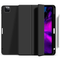 eSTUFF MIAMI Pencil Case für das iPad Pro 11" (2024) - Black PU leather/Clear von eSTUFF