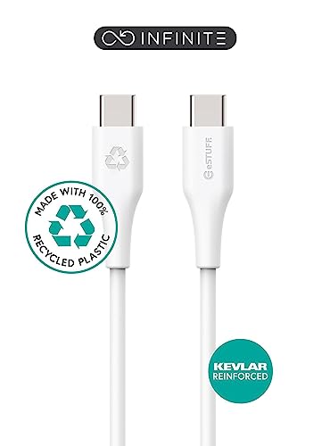 eSTUFF INFINITE USB-C to USB-C Cable 3m White. Recycled Plastic, ES604370 eSTUFF INFINITE USB-C to USB-C Cable 3m White. Recycled Plastic, ES604370 von eSTUFF