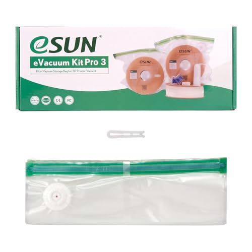 eSUN 3D-Druck Filament Vakuum Aufbewahrungsbeutel, 5pcs Spule Lagerung Abdichtung Taschen staubdicht feuchtigkeitsbeständig für Filament trocken zu halten, 5 Vakuum-Beutel nur eSUN 3D-Druck Filament Vakuum Aufbewahrungsbeutel, 5pcs Spule Lagerung Abdichtung Taschen staubdicht feuchtigkeitsbeständig für Filament trocken zu halten, 5 Vakuum-Beutel nur von eSUN