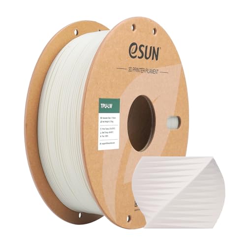 eSUN Light Weight TPU Filament 1.75mm, 3D Drucker Filament TPU-LW, Maßgenauigkeit +/- 0.05mm, 0.75KG Spule schäumendes Material für Modelldruck (Weiß, 1KG) eSUN Light Weight TPU Filament 1.75mm, 3D Drucker Filament TPU-LW, Maßgenauigkeit +/- 0.05mm, 0.75KG Spule schäumendes Material für Modelldruck (Weiß, 1KG) von eSUN