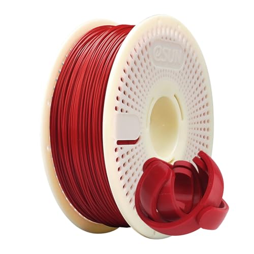 eSUN PLA+ Refill Filament und Spool Kit, Refill Spoolless PLA Plus 1.75mm und Removable Filament eSpool+, 1KG (2.2 LBS) für 3D Drucker, Feuerrot von eSUN