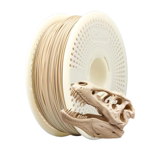 eSUN PLA+ Refill Filament und Spool Kit, Refill Spoolless PLA Plus 1.75mm und Removable Filament eSpool+, 1KG (2.2 LBS) für 3D Drucker, Knochen Weiß von eSUN