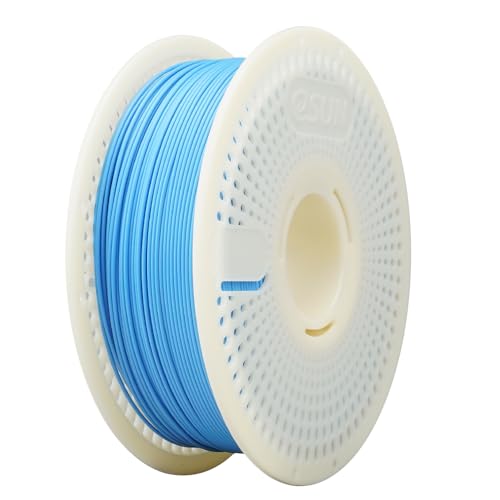 eSUN PLA Nachfüll-Filament und Spulen-Kit, spulenloses PLA 1.75mm und abnehmbarer eSpool+, 1KG Spule (2.2 LBS) Speedy Filament für 3D-Drucker, Hellblau von eSUN