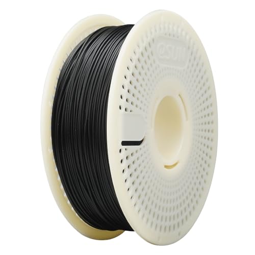 eSUN PLA Nachfüll-Filament und Spulen-Kit, spulenloses PLA 1.75mm und abnehmbarer eSpool+, 1KG Spule (2.2 LBS) Speedy Filament für 3D-Drucker, Schwarz von eSUN