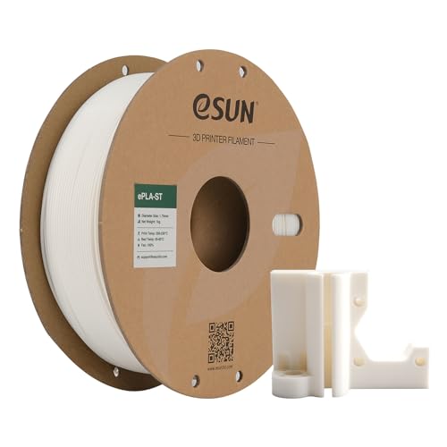 eSUN Super Zähigkeit PLA Filament 1.75mm, PLA-ST 3D Drucker Filament, Maßgenauigkeit +/- 0.05mm, 1KG (2.2 LBS) Spule für 3D Drucker in Vakuumverpackung, Natürlich von eSUN