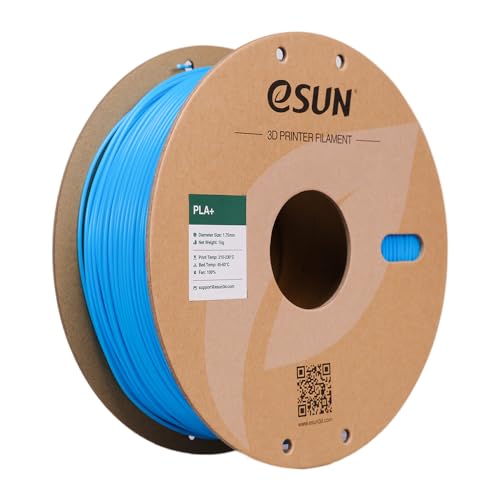 eSun PLA+ Filament, PLA Plus 3D-Drucker Filament, 1.75mm / 1kg - Hellblau (light blue) von eSUN
