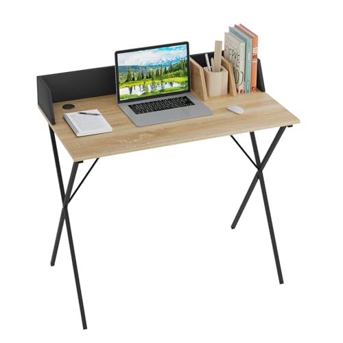 eSituro 90cm Kleiner Schreibtisch, Computertisch, Kleiner Tisch, Bürotisch, Small Desk, Study Table, Schreibtisch für Home Office, 90x50x73 cm von eSituro