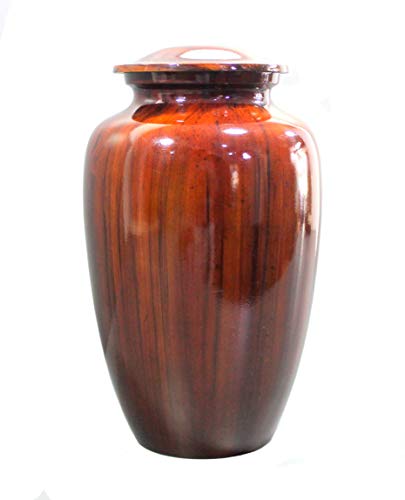 eSplanade Messing Feuerbestattung Urne Denkmäler Urnen Container Jar Pot | Messing Urnen | Metall-Urne | Beerdigungsurne | Gedenkurne (Braun) von eSplanade