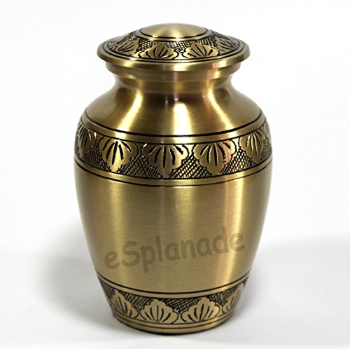eSplanade Metall-Urnen-Gedenkglas-Behälter (Bronze) von eSplanade